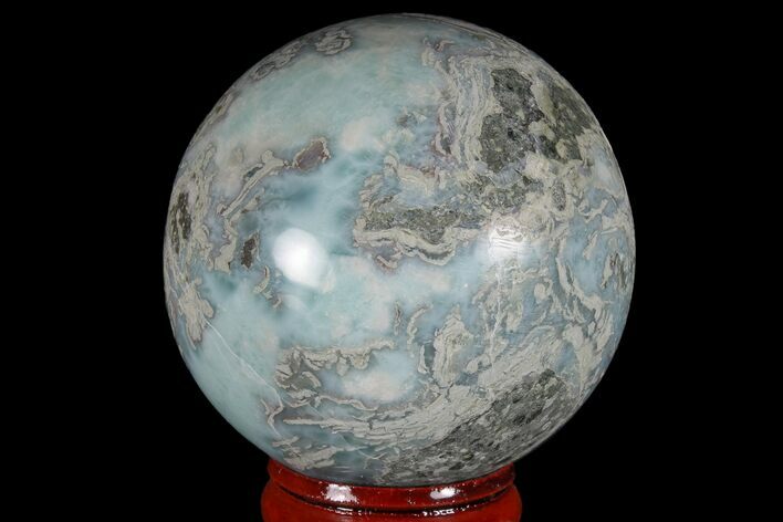 Polished Larimar Sphere - Dominican Republic #168200
